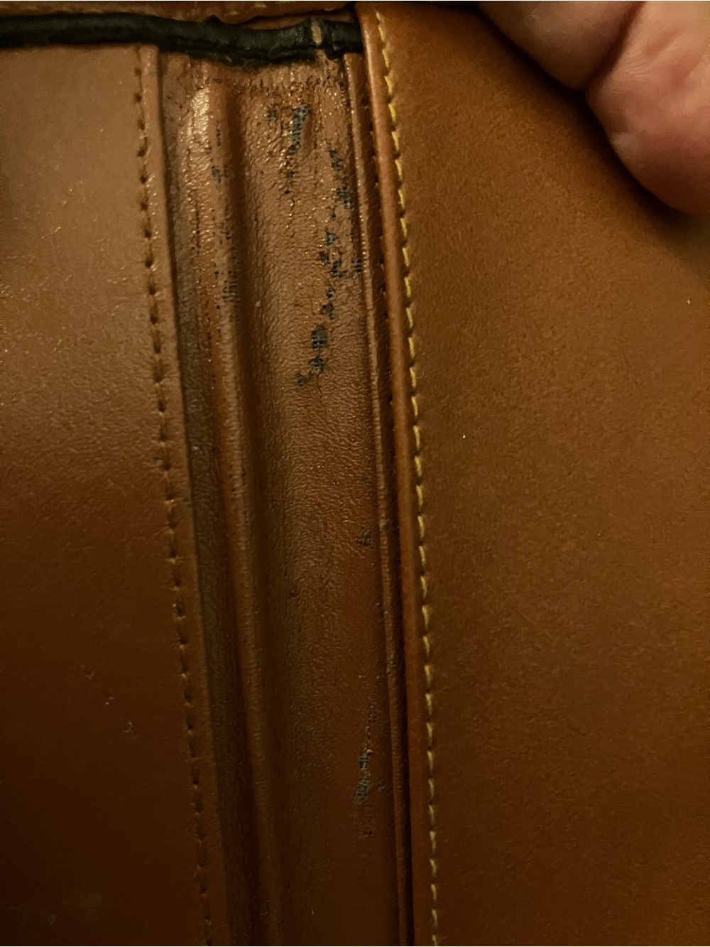 Dooney & Bourke Black Pebbled Leather Wallet with Tan Trim - Picture 6 of 16